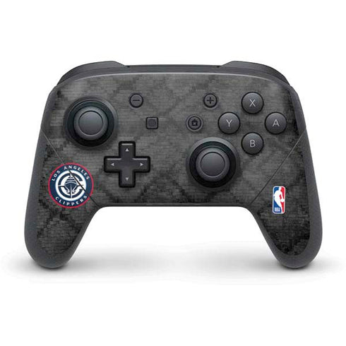 NBA Los Angeles Clippers Black Rust Nintendo Switch Pro Controller Skin