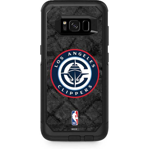NBA Los Angeles Clippers Black Rust Otterbox Commuter Galaxy Skin