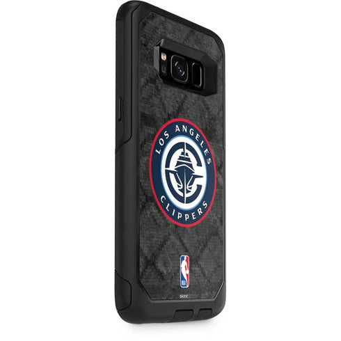 NBA Los Angeles Clippers Black Rust Otterbox Commuter Galaxy Skin