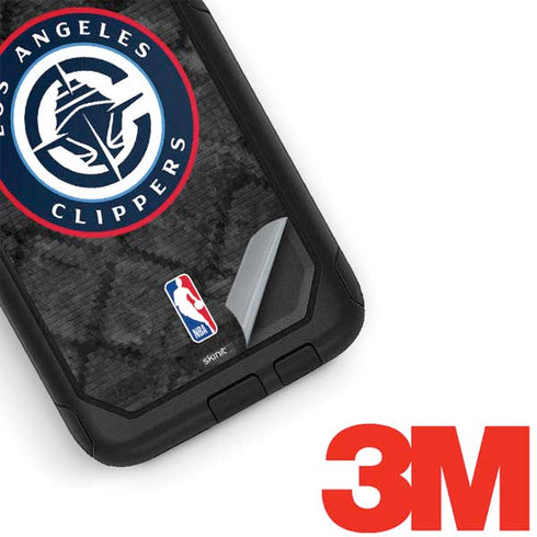 NBA Los Angeles Clippers Black Rust Otterbox Commuter Galaxy Skin