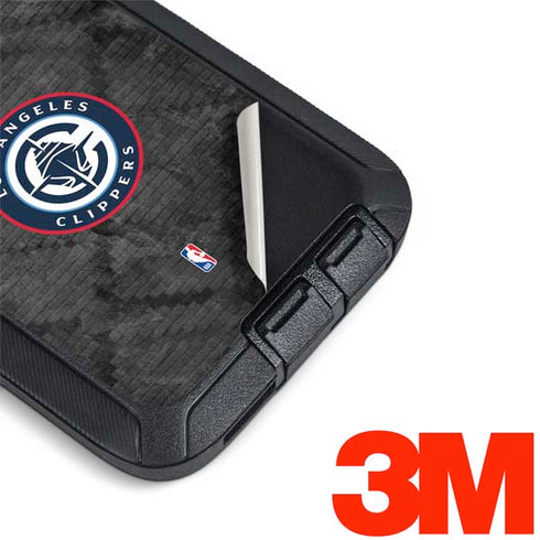 NBA Los Angeles Clippers Black Rust Otterbox Defender Galaxy Skin