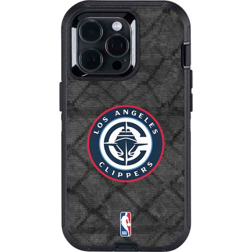 NBA Los Angeles Clippers Black Rust Otterbox Defender iPhone Skin
