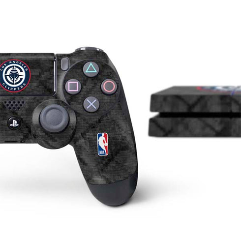 NBA Los Angeles Clippers Black Rust PS4 Console and Controller Bundle Skin