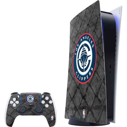 NBA Los Angeles Clippers Black Rust PlayStation PS5 Skins