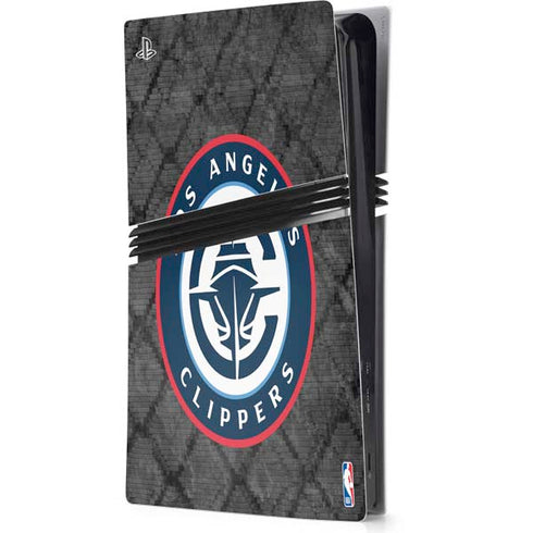 NBA Los Angeles Clippers Black Rust PS5 Pro Console Skin