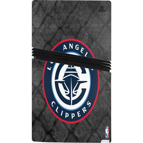 NBA Los Angeles Clippers Black Rust PS5 Pro Console Skin