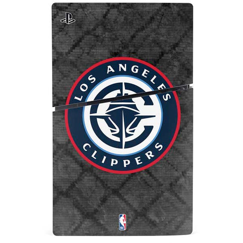 NBA Los Angeles Clippers Black Rust PS5 Slim Digital Edition Bundle Skin