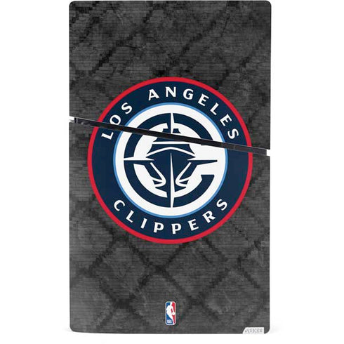 NBA Los Angeles Clippers Black Rust PS5 Slim Digital Edition Console Skin