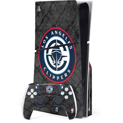 NBA Los Angeles Clippers Black Rust PlayStation PS5 Skins
