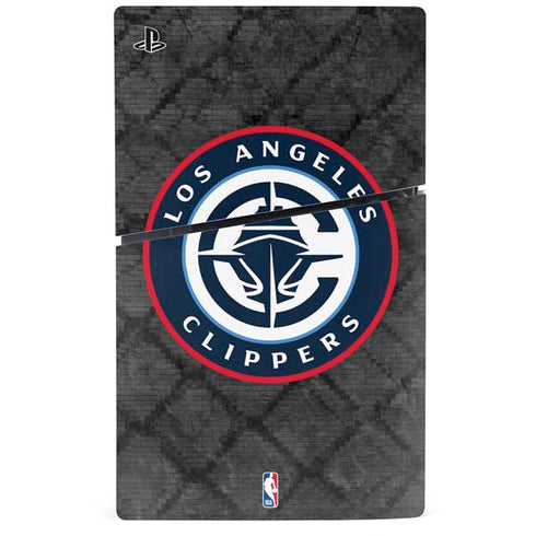 NBA Los Angeles Clippers Black Rust PS5 Slim Disk Bundle Skin