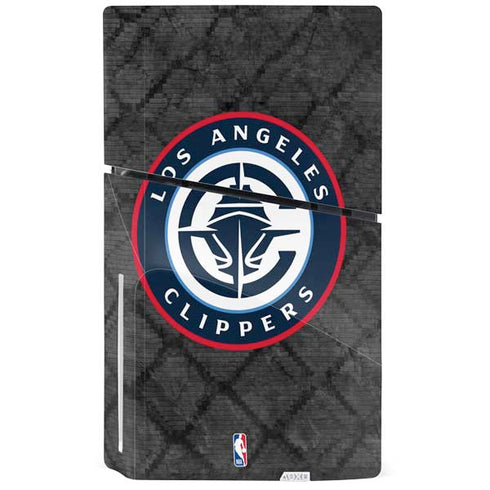NBA Los Angeles Clippers Black Rust PS5 Slim Disk Console Skin