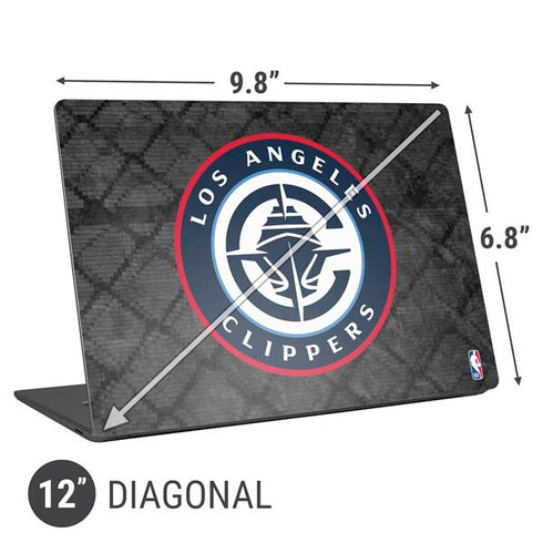 NBA Los Angeles Clippers Black Rust Universal Laptop 12in (9.8 x 6.8in) Skin