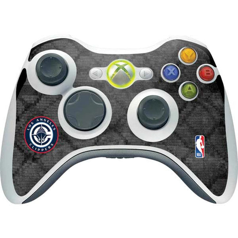 NBA Los Angeles Clippers Black Rust Xbox 360 Wireless Controller Skin