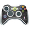 NBA Los Angeles Clippers Black Rust Xbox 360 Wireless Controller Skin