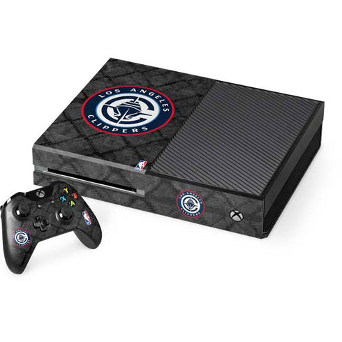 NBA Los Angeles Clippers Black Rust Xbox One Console and Controller Bundle Skin