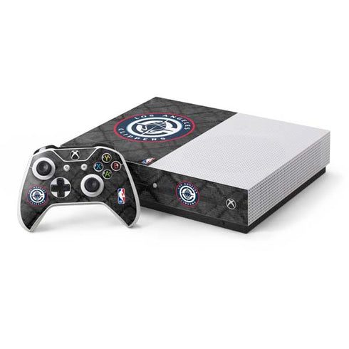 NBA Los Angeles Clippers Black Rust Xbox One S Console and Controller Bundle Skin