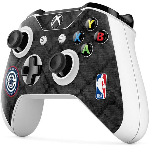 NBA Los Angeles Clippers Black Rust Xbox One X Controller Skin