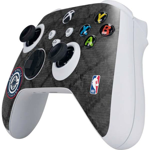 NBA Los Angeles Clippers Black Rust Xbox Series S Controller Skin