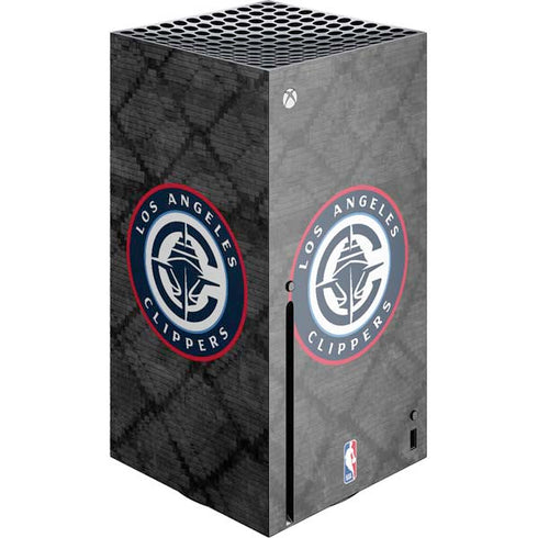 NBA Los Angeles Clippers Black Rust Xbox Series X Console Skin
