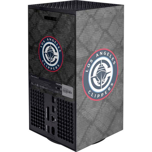 NBA Los Angeles Clippers Black Rust Xbox Series X Console Skin
