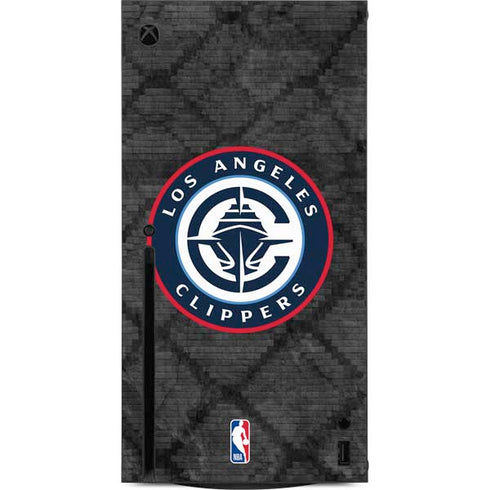 NBA Los Angeles Clippers Black Rust Xbox Series X Console Skin