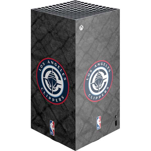 NBA Los Angeles Clippers Black Rust XBox Series X Digital Edition Console Skin