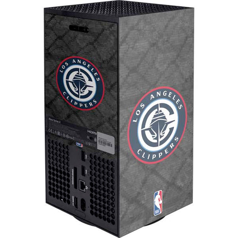 NBA Los Angeles Clippers Black Rust XBox Series X Digital Edition Console Skin