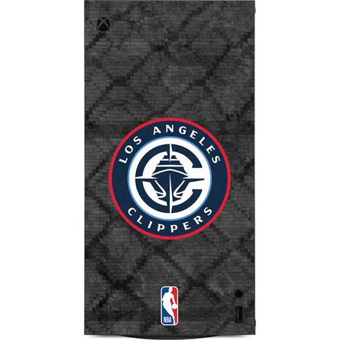 NBA Los Angeles Clippers Black Rust XBox Series X Digital Edition Console Skin
