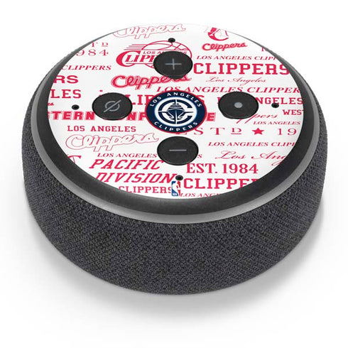 NBA Los Angeles Clippers Blast Logos Amazon Echo Dot Skin