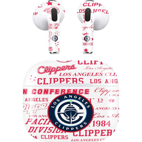 NBA Los Angeles Clippers Blast Logos Apple AirPods (3rd Gen 2021) Skin