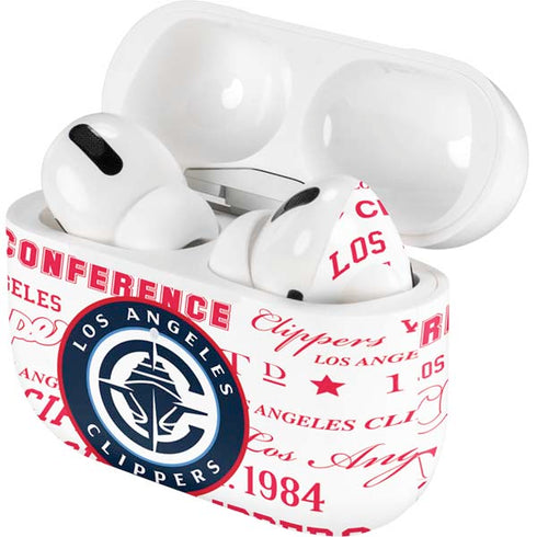 NBA Los Angeles Clippers Blast Logos Apple AirPods Pro Skin