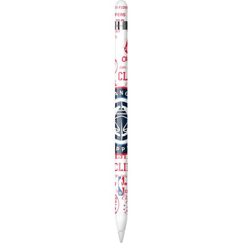 NBA Los Angeles Clippers Blast Logos Apple Pencil (1st Gen, 2017) Skin