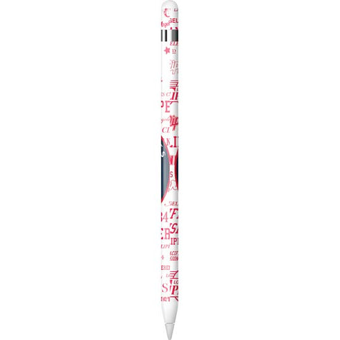 NBA Los Angeles Clippers Blast Logos Apple Pencil (1st Gen, 2017) Skin