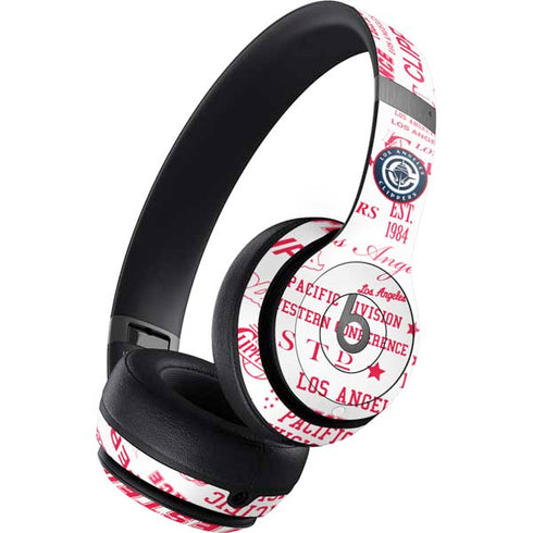 NBA Los Angeles Clippers Blast Logos Beats Solo 4 Wireless Headphones Skin