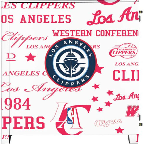 NBA Los Angeles Clippers Blast Logos Corsair 4000D Tempered Glass Mid-Tower ATX Case Skin