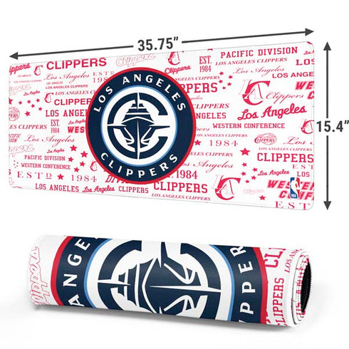 NBA Los Angeles Clippers Blast Logos Gaming Mouse Pad