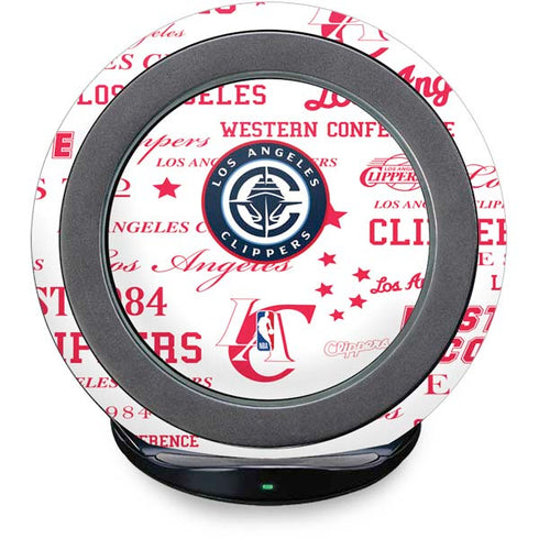 NBA Los Angeles Clippers Blast Logos Fast Charge Wireless Charging Stand Skin