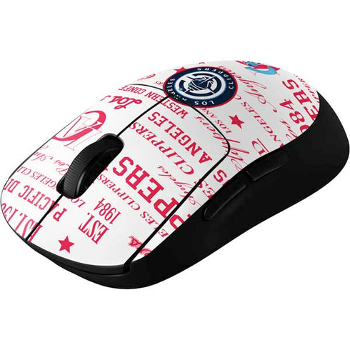 NBA Los Angeles Clippers Blast Logos G Pro Wireless Gaming Mouse Skin