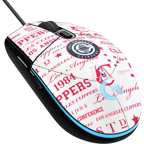 NBA Los Angeles Clippers Blast Logos G203 Prodigy RGB Wired Gaming Mouse Skin