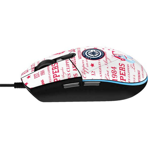 NBA Los Angeles Clippers Blast Logos G203 Prodigy RGB Wired Gaming Mouse Skin