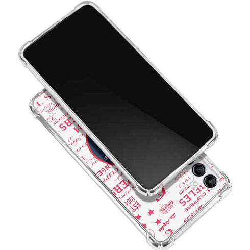 NBA Los Angeles Clippers Blast Logos Gabb Phone 4 Clear Case