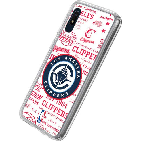 NBA Los Angeles Clippers Blast Logos Galaxy A10e Clear Case