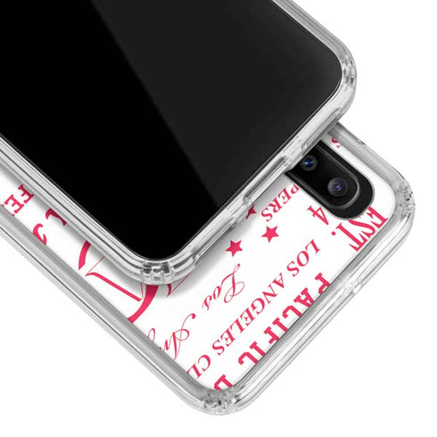 NBA Los Angeles Clippers Blast Logos Galaxy A20 Clear Case