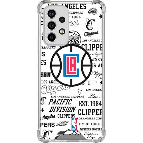 NBA Los Angeles Clippers Blast Logos Galaxy A33 5G Clear Case