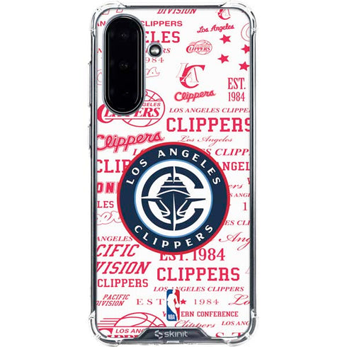 NBA Los Angeles Clippers Blast Logos Galaxy A36 5G Clear Case