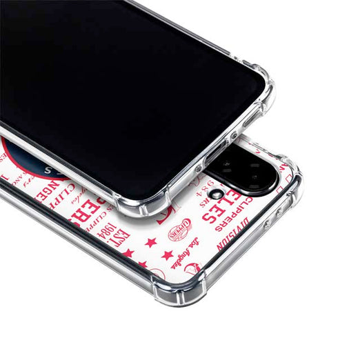 NBA Los Angeles Clippers Blast Logos Galaxy A36 5G Clear Case