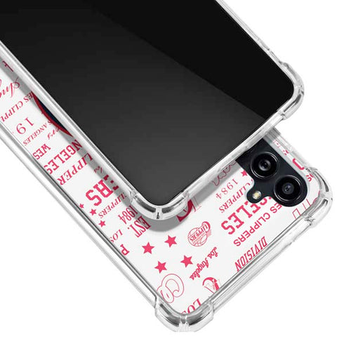 NBA Los Angeles Clippers Blast Logos Galaxy A54 5G Clear Case