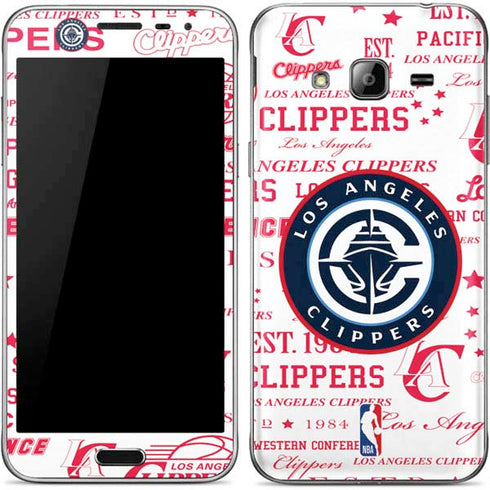 NBA Los Angeles Clippers Blast Logos Galaxy J3 Skin