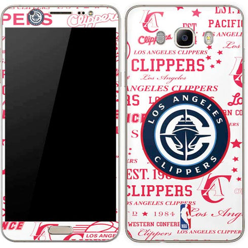 NBA Los Angeles Clippers Blast Logos Galaxy J7 Skin