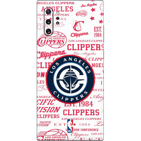 NBA Los Angeles Clippers Blast Logos Galaxy Note 10 Plus Skin